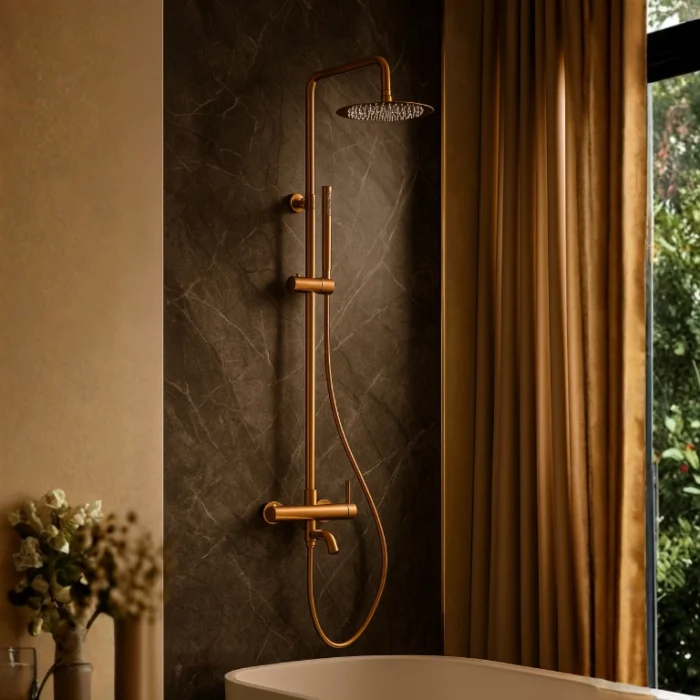 Dušo komplektas su maišytuvu Balneo Cascade Copper - Image 3