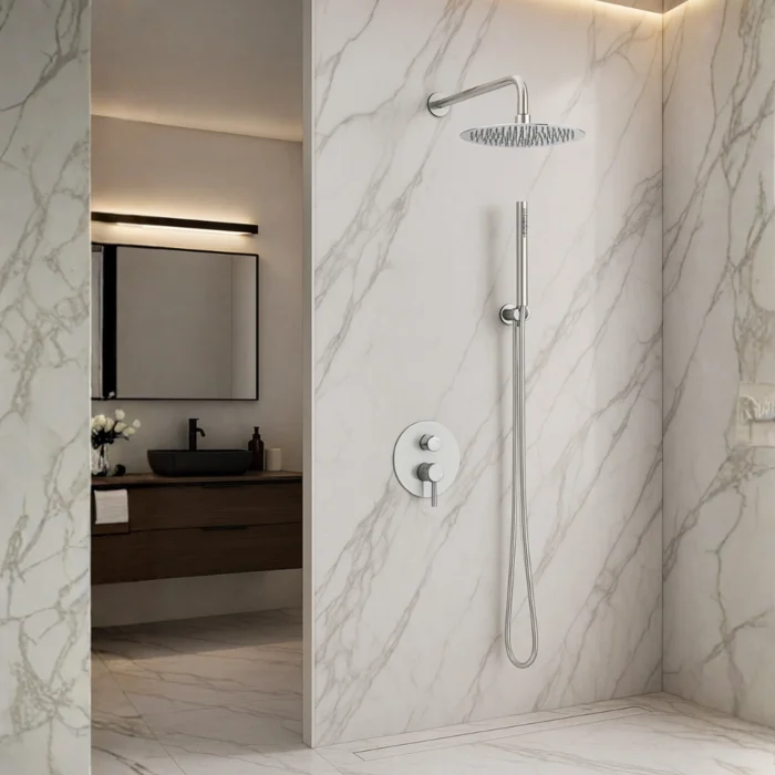 Potinkinis dušo komplektas Balneo Cascade Model 2 Chrome - Image 3