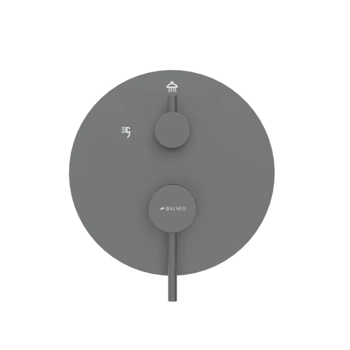 Potinkinis dušo komplektas Balneo Cascade Model 2 Gun Metal - Image 3