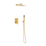 Potinkinis dušo komplektas Balneo Cascade Model 3 Dark Gold