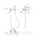 Bide maišytuvas Balneo Cascade Black - Image 4