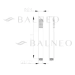 Siaura ovali dušo galvutė CASCADE - Image 7