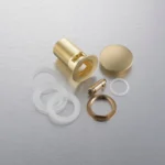 Praustuvo vožtuvas su persipylimu Balneo Click Clack A Šlifuotas Auksas - Image 3