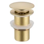 Praustuvo vožtuvas be persipylimo Balneo Click Clack A Šlifuotas auksas