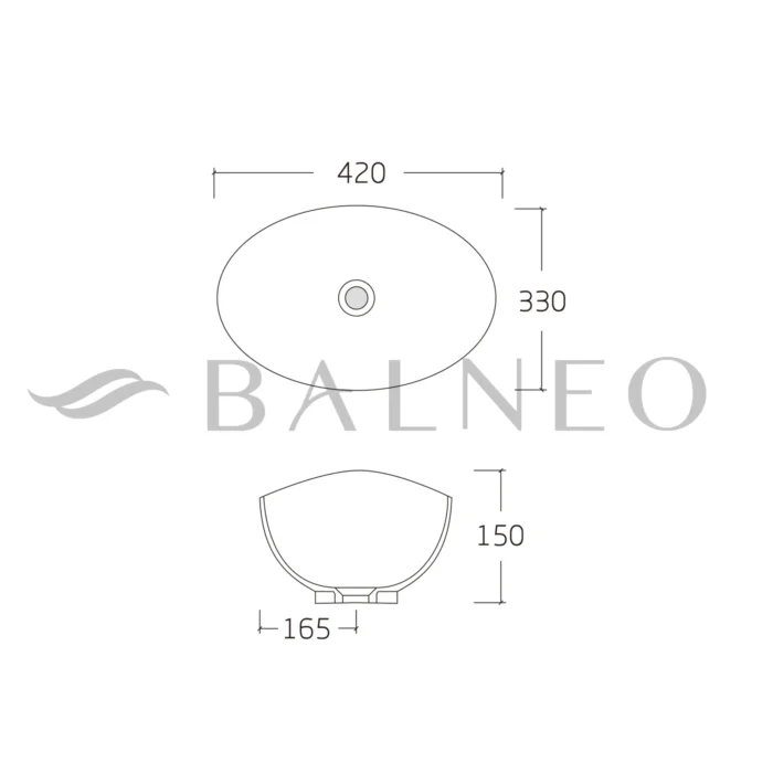 Vonios praustuvas Balneo Loren 42x33x15cm - Image 4