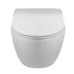 Pakabinamas klozetas Balneo Luna Tornado White su lėto nusileidimo dangčiu Rimless bekraštė konstrukcija - Image 2