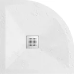 Dušo padėklas pusapvalis Balneo Stone Tray 80x80