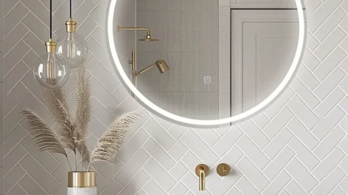 Apvalus veidrodis LED nerasojantis Balneo Sun - Image 4