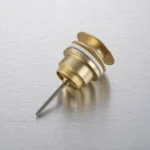 Universalus praustuvo vožtuvas Balneo Click Clack D Šlifuotas auksas - Image 4