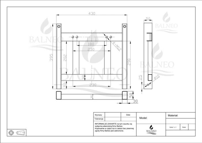 Potinkinis bide rėmas Balneo Fix-Frame BI - Image 2