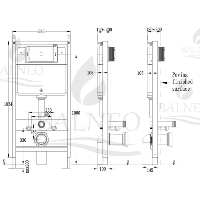 Potinkinis WC rėmas Balneo Fix-Frame Slim Next - Image 4
