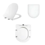 WC dangtis Balneo Luna,Luxa Soft-Close White - Image 3