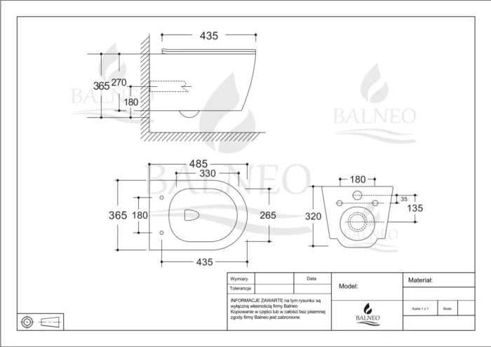 Potinkinio WC rėmo komplektas su pakabinamu klozetu Luxa ir pasirenkamu mygtuku Balneo Fix-Frame Standart - Image 4