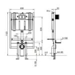 Potinkinis WC rėmas Villeroy & Boch Viconnect Compact 92247600 - Image 2