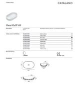 Vonios praustuvas Catalano Sfera Glossy White 60x37cm - Image 3