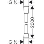 Dušo žarna Hansgrohe chromas instrukcija