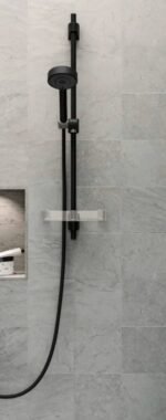 Dušo komplektas be maišytuvo Oras New Apollo- Juodas 544-33 - Image 3