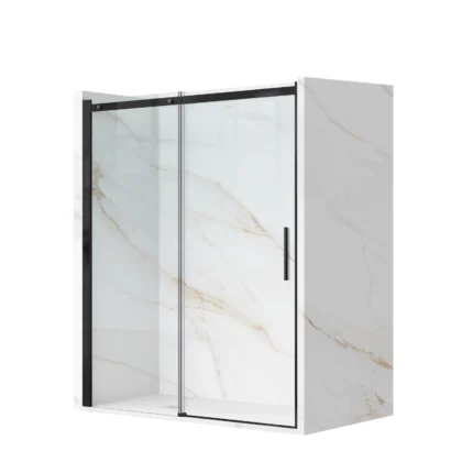 Stumdomos duso durys juodos