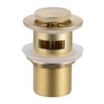 Praustuvo vožtuvas su persipylimu Balneo Click Clack B Brushed Gold