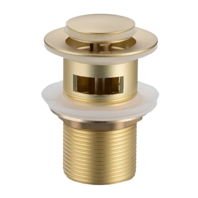 Praustuvo vožtuvas su persipylimu Balneo Click Clack B Brushed Gold
