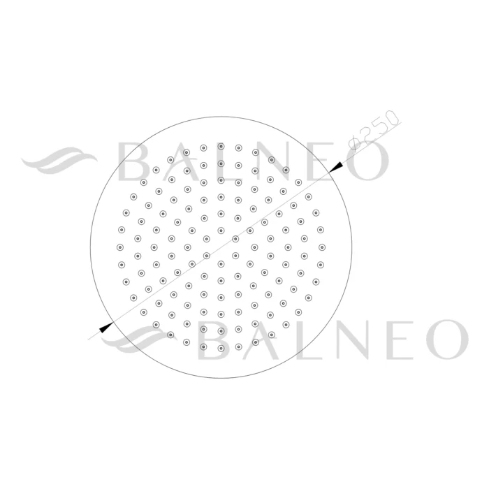Lietaus dušo galva Balneo Cascade Model 1 - Image 14