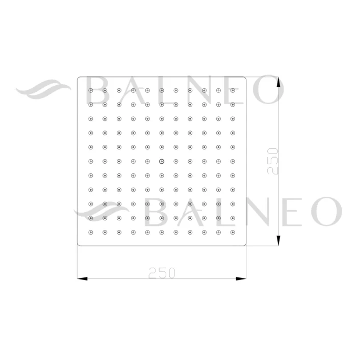 Lietaus dušo galva Balneo Cascade Model 2 - Image 12