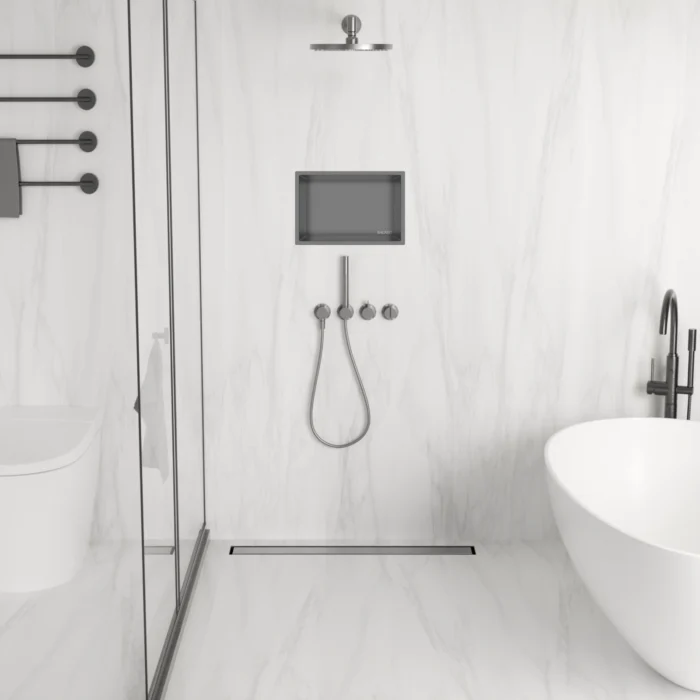 Dušo latakas Balneo Duplex Next Gun Metal - Image 2