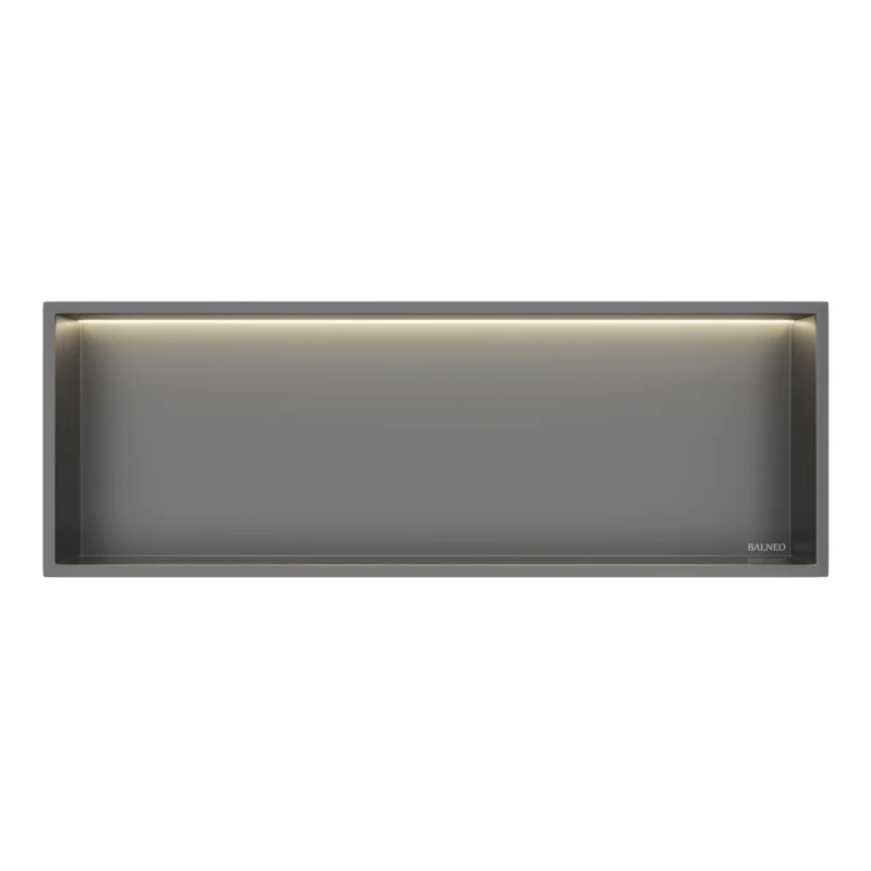 Įleidžiama sieninė lentyna Balneo Wall-Box One LED 90x30x10cm