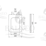 WC dangtis Balneo Luga Soft-Close Black - Image 4