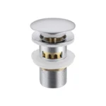 Praustuvo vožtuvas su persipylimu ir nešvarumų krepšeliu Balneo Click-Clack F