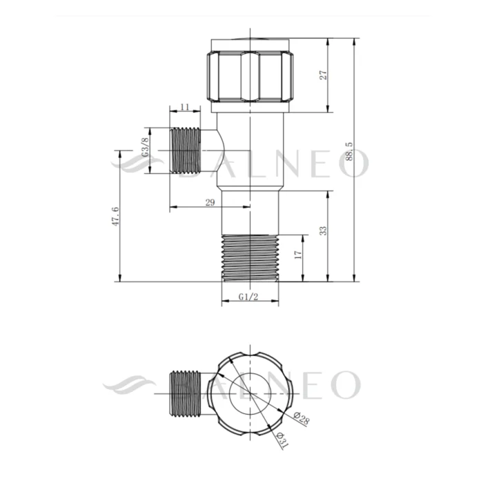 Prietaisinis kranelis Balneo Model 2 - Image 4
