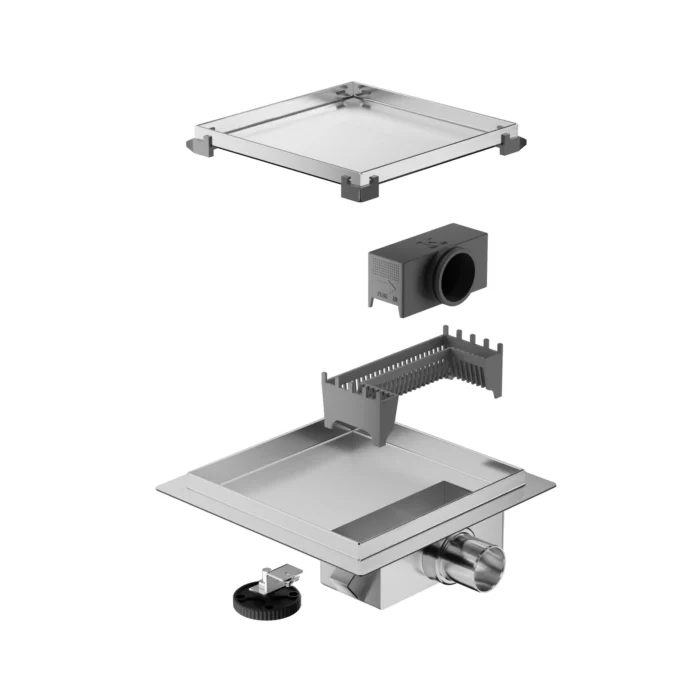 Dušo latakas kvadratinis Balneo SQ-Drain Next 20x20cm - Image 3