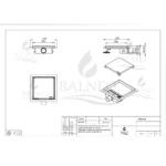 Dušo latakas kvadratinis Balneo SQ-Drain Next 20x20cm - Image 4