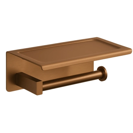 eng_pm_Paper-holder-with-phone-shelf-Balneo-Qube-copper-20869_1 Tualetinio popieriaus laikiklis su lentynėle Balneo Qube - Image 1