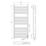 Elektrinis rankšluoščių džiovintuvas Laris Gefest Premium 50x120cm - Image 5