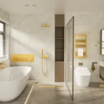 Dušo latakas Balneo Duplex Next Mirror Gold - Image 5