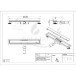 Dušo latakas Balneo Duplex Next Mirror Gold - Image 3