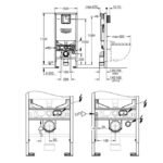Potinkinis WC rėmas Grohe Rapid SLX 3in1 39598000 - Image 2
