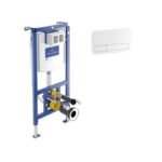 Potinkinis WC rėmas Villeroy & Boch Viconnect su baltu mygtuku 92243068