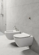 Pakabinamas klozetas GSI Pura COMPACT Swirlflush su lėtaeigiu dangčiu 549549 + 881611 + FSIR GSI - Image 2