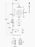 Potinkinis dušo komplektas Hansgrohe Croma Select E180 27294000 - Image 2