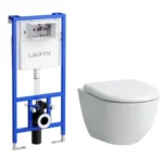 Potinkinis WC komplektas Laufen PRO su WC puodu LAUFEN PRO (20956) su dangčiu (93959) ir potinkinis rėmas LIS CW1 (94660)