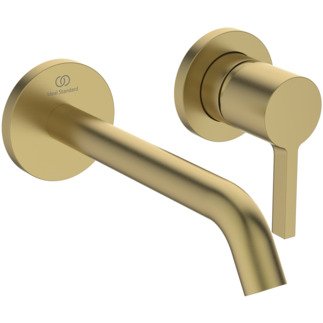 Maišytuvas praustuvui Ideal Standard JOY, montuojamas iš sienos, 2 dalių (pot.dalisA1313NU), spalva Brushed Gold
