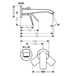 Potinkinis praustuvo maišytuvas Hansgrohe Hansgrohe Vivenis 19.2cm - Image 4