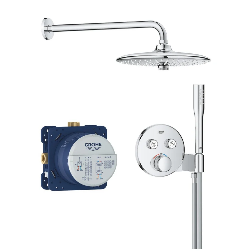 Grohe duso sistema Potinkinis termostatinis dušo sistemos komplektas GROHE SmartControl Euphoria 260 - Image 1