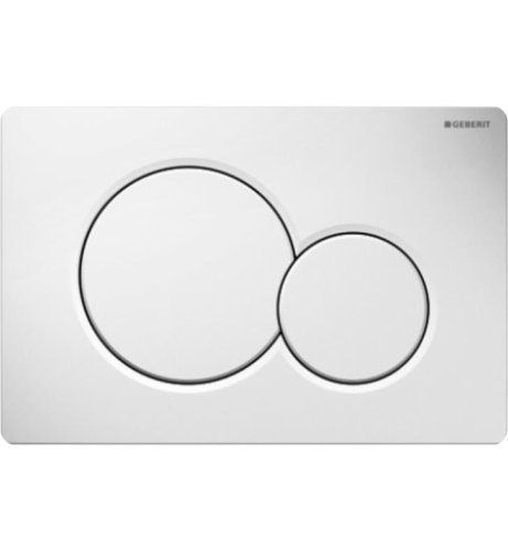Vandens nuleidimo mygtukas Geberit Sigma01 Round baltas Vandens nuleidimo mygtukas Geberit Sigma01 Round baltas