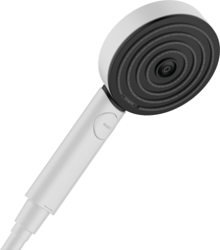 Rankinė dušo galva HANSGROHE Pulsify Select S 105, 3 srovių, Relaxation EcoSmart, spalva - balta matinė (matt white)