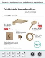 Duso komplektas Hansgrohe aukso
