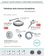 Duso komplektas Hansgrohe blizgus chromas