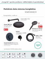 Duso komplektas Hansgrohe juodas